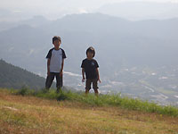 去年子どもたちと山登りで　２